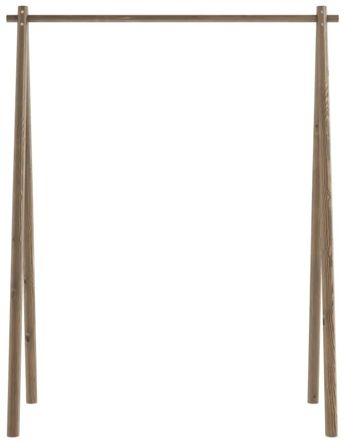 Кафяв дървен шкаф за дрехи от бор Hongi - Karup Design