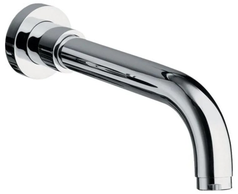 Стенен накрайник за чучур в лъскаво-сребрист цвят – Sapho