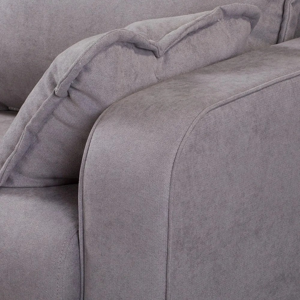 Сив ъглов диван (ляв ъгъл) Beata - Ropez