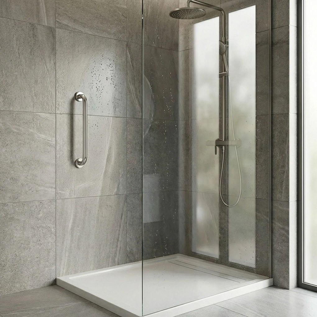 Прав дръжка за баня Chrome 40cm