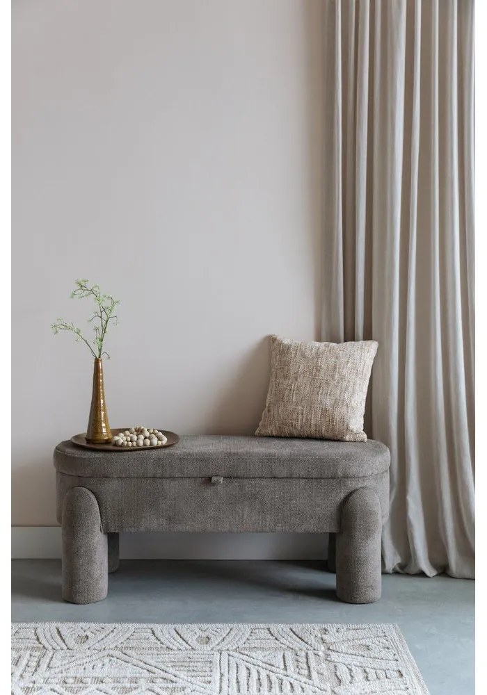 Светлокафява пейка Orly – White Label