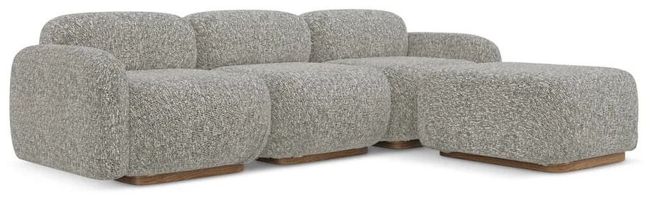 Сив модулен ъглов диван (променлив) Ailani – Makamii
