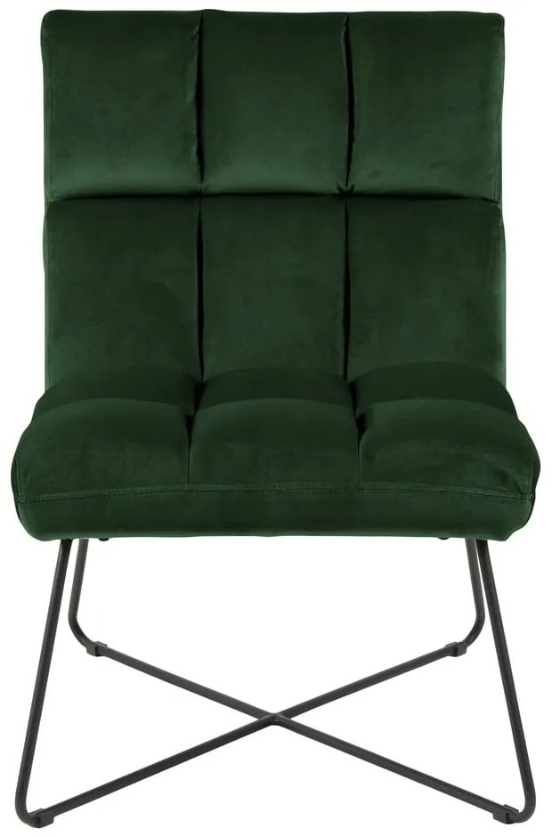 Зелено кадифено кресло Alba – Actona