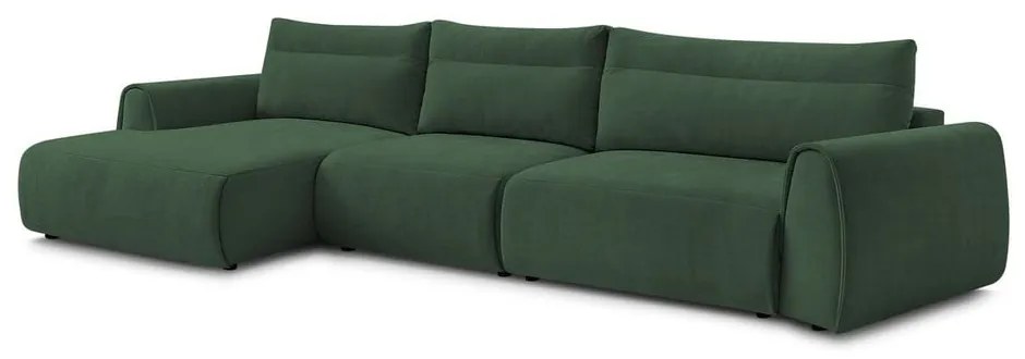 Тъмнозелен ъглов диван Aden – Bobochic Paris