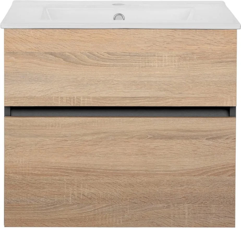Стенен шкаф без мивка от декор от дъб в естествен цвят 60x52 cm Wisla – Støraa