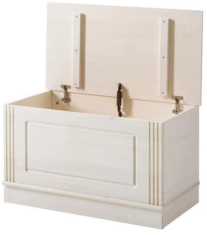 Бяла ракла от масивен бор 80x45 cm Anita – Støraa