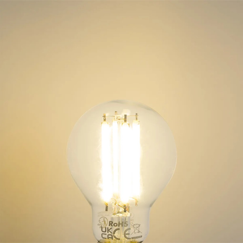 Комплект от 5 LED крушки E14 P45 прозрачни 2.2W 470lm 2700K