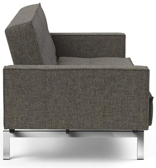 Тъмносив разтегателен диван с подлакътници Chrome Splitback - Innovation