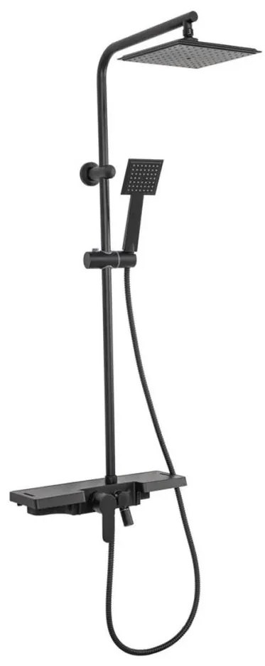 REA-P0636 - Комплект за душ BRAVO в матово черно