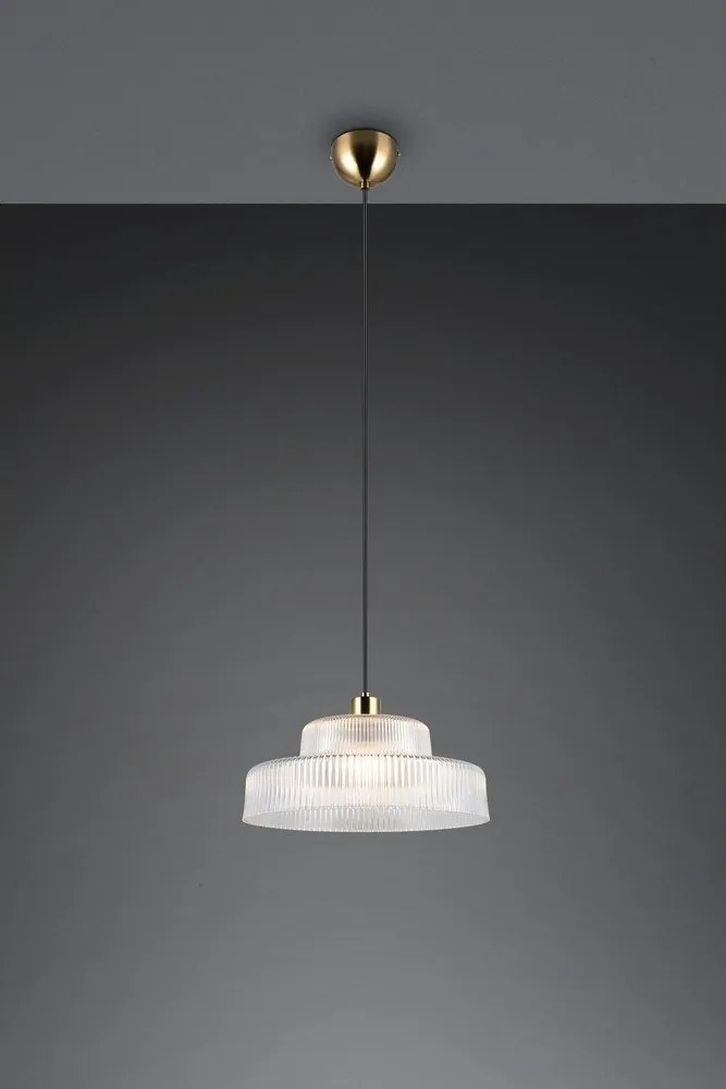 Висящо осветително тяло със стъклен абажур ø 35 cm Abella – Reality