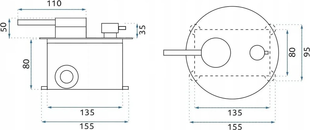Душ система за вграждане Rea Foss Clif Brush Gold + BOX