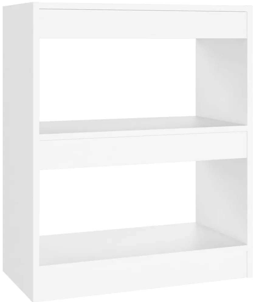 811646 vidaXL Библиотека/разделител за стая, бяла, 60x30x72 см