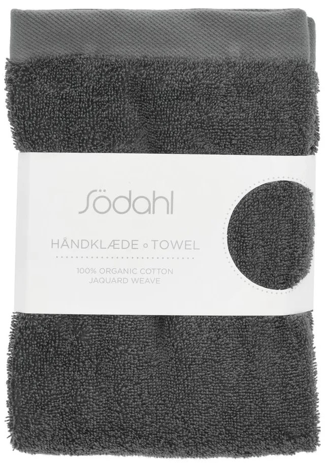 Тъмносива памучна кърпа от тери 50x100 cm Comfort – Södahl