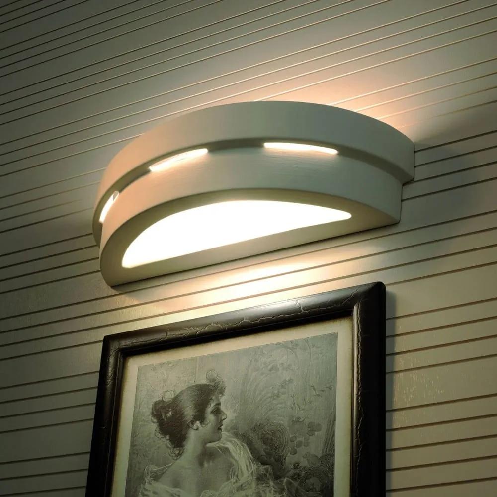 Бяла стенна лампа Sirius – Nice Lamps