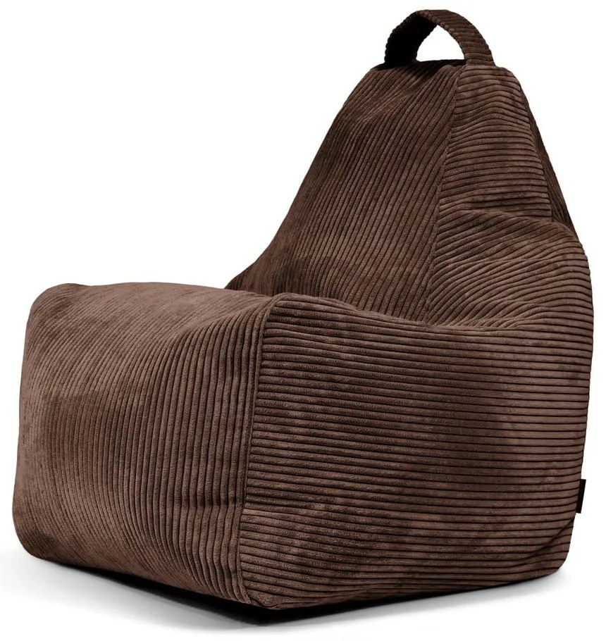 Тъмнокафяв пуф от рипсено кадифе Play Amuse – SLOWDOWN