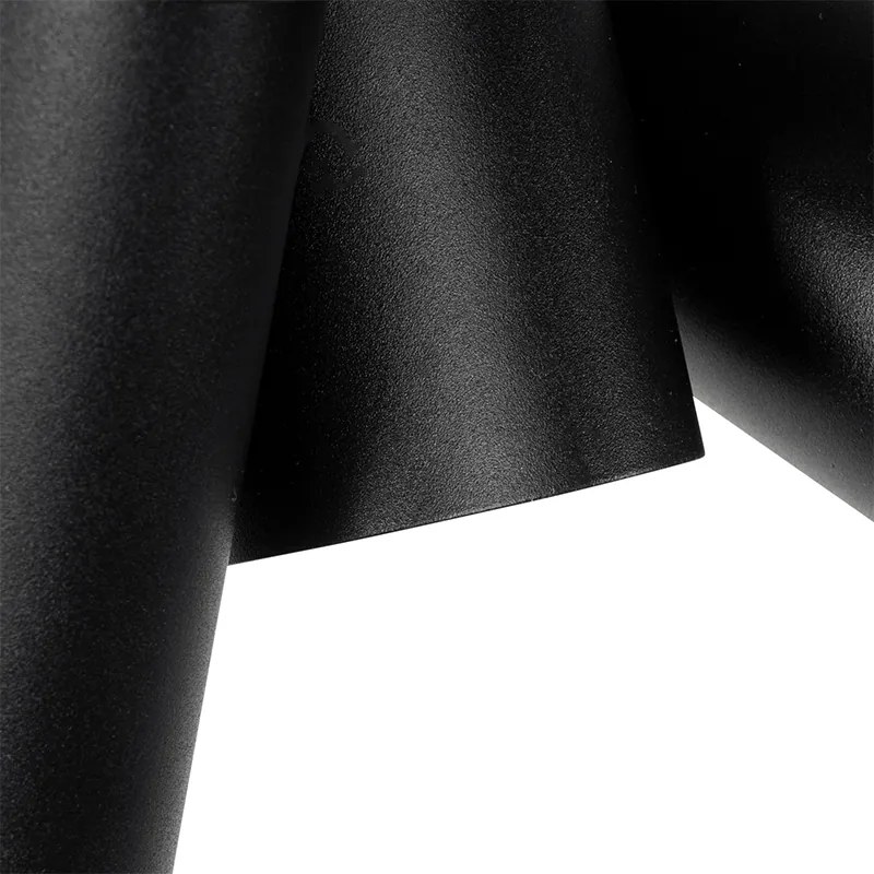 Дизайнерски прожектор черен 2-светлина регулируем - Michael