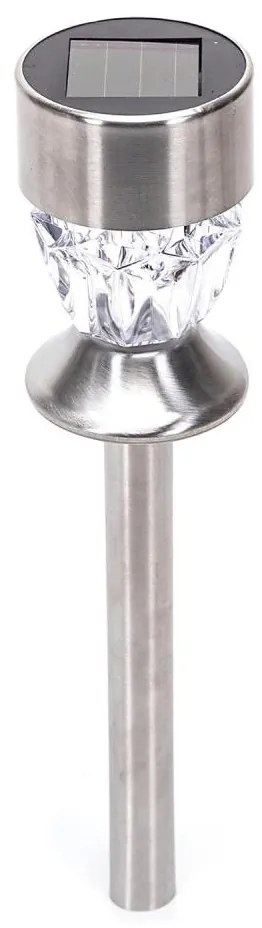 Aigostar - LED соларна лампа LED/0,006W/1,2V 35,5см хром 2700K IP44