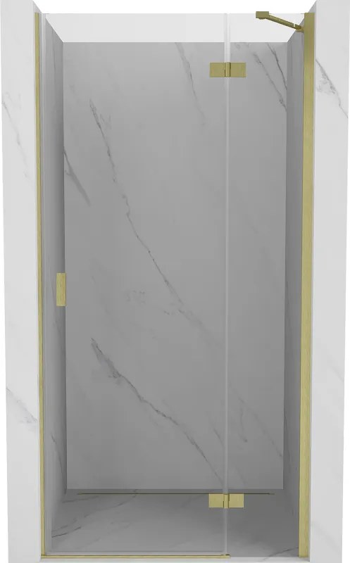 Mexen Mist-H дясна душ кабина с врата 95 см, прозрачна, златисто матово покритие - 8A5-095-000-55-00-P