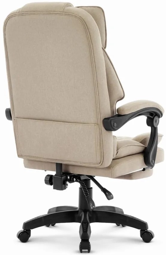 Ергономичен офис стол HC-1031 с поставка за крака - бежов