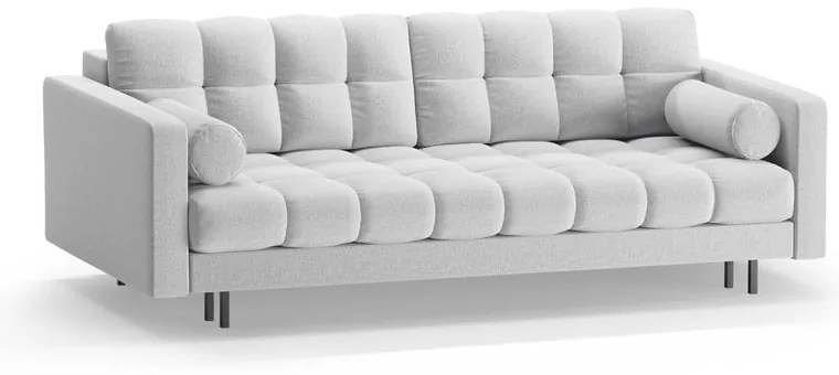 Светлосив разтегателен диван с място за съхранение 222 cm Bali – Cosmopolitan Design