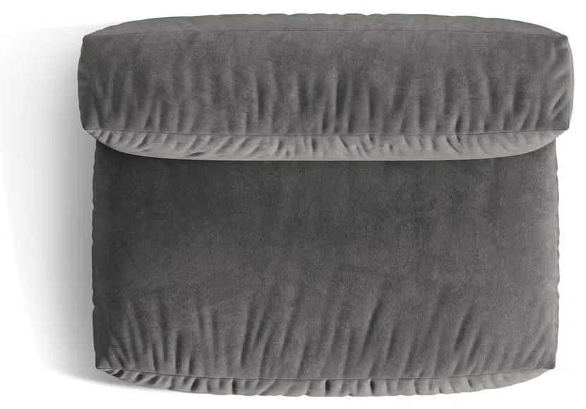 Сив кадифен модул за диван (среден модул) Martina – Micadoni