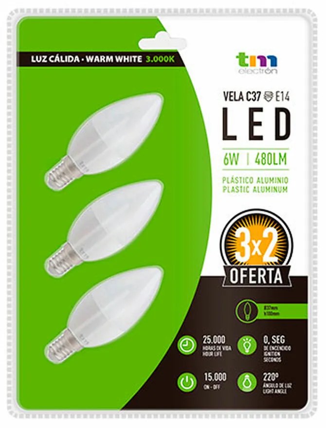 LED крушка TM Electron E14 3000 K