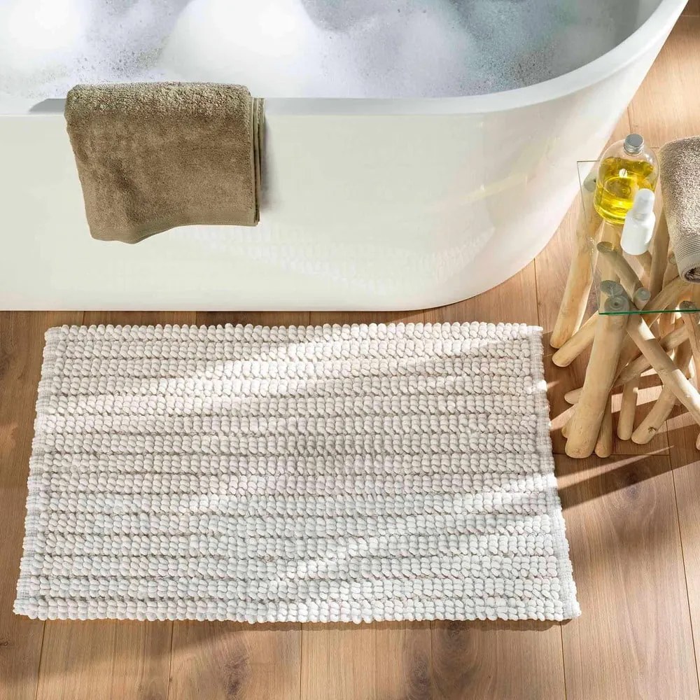 Бял килим за баня 50x80 cm Voltis – douceur d'intérieur