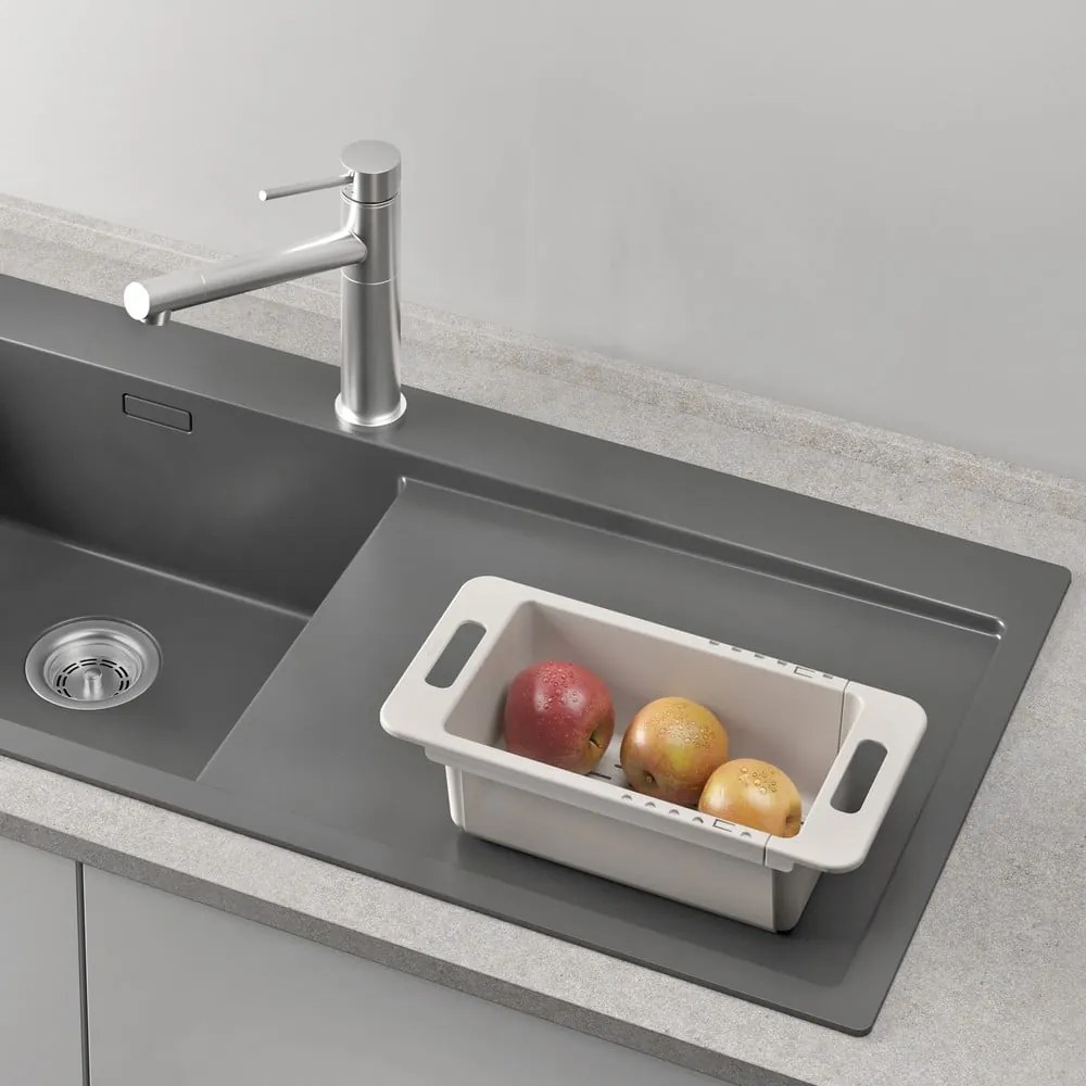 Сив регулируем пластмасов гевгир за мивка 52x18 cm – Metaltex