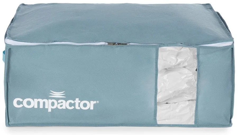 Вакуумна пластмасова кутия за съхранение на дрехи 65x45x27 cm Blue Edition – Compactor