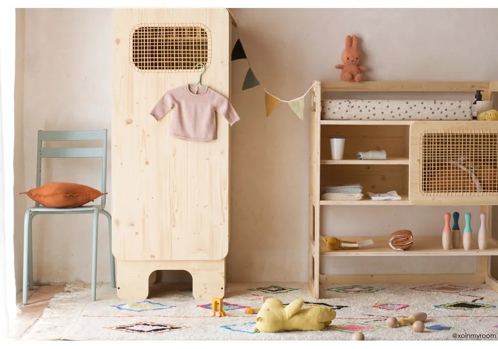 Кремав ръчно изработен памучен килим подходящ за пране 140x200 cm Kaarol – Lorena Canals