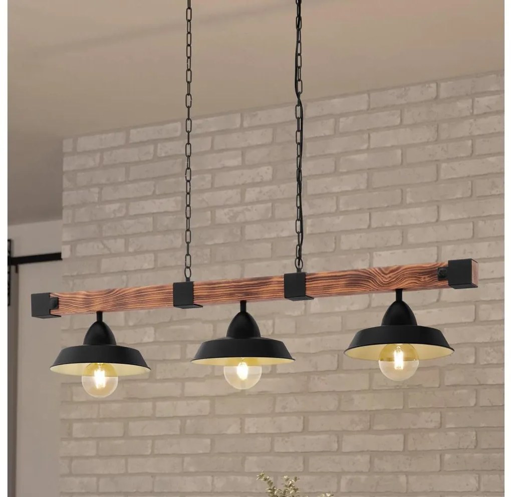 Eglo 44086 - Полилей с верига OLDBURY 3xE27/60W/230V