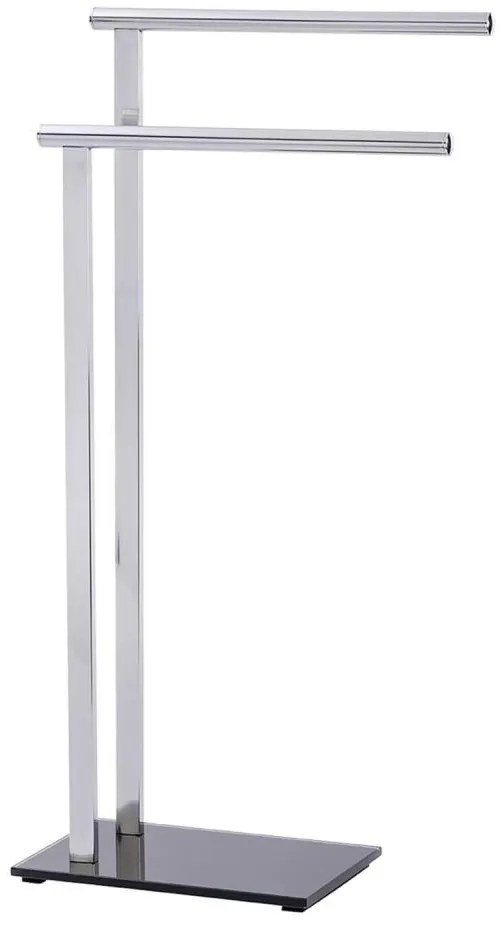 WENKO 22090100 - Стойка за кърпи LAVA 42x81 см неръждаема стомана/сребърна/черна