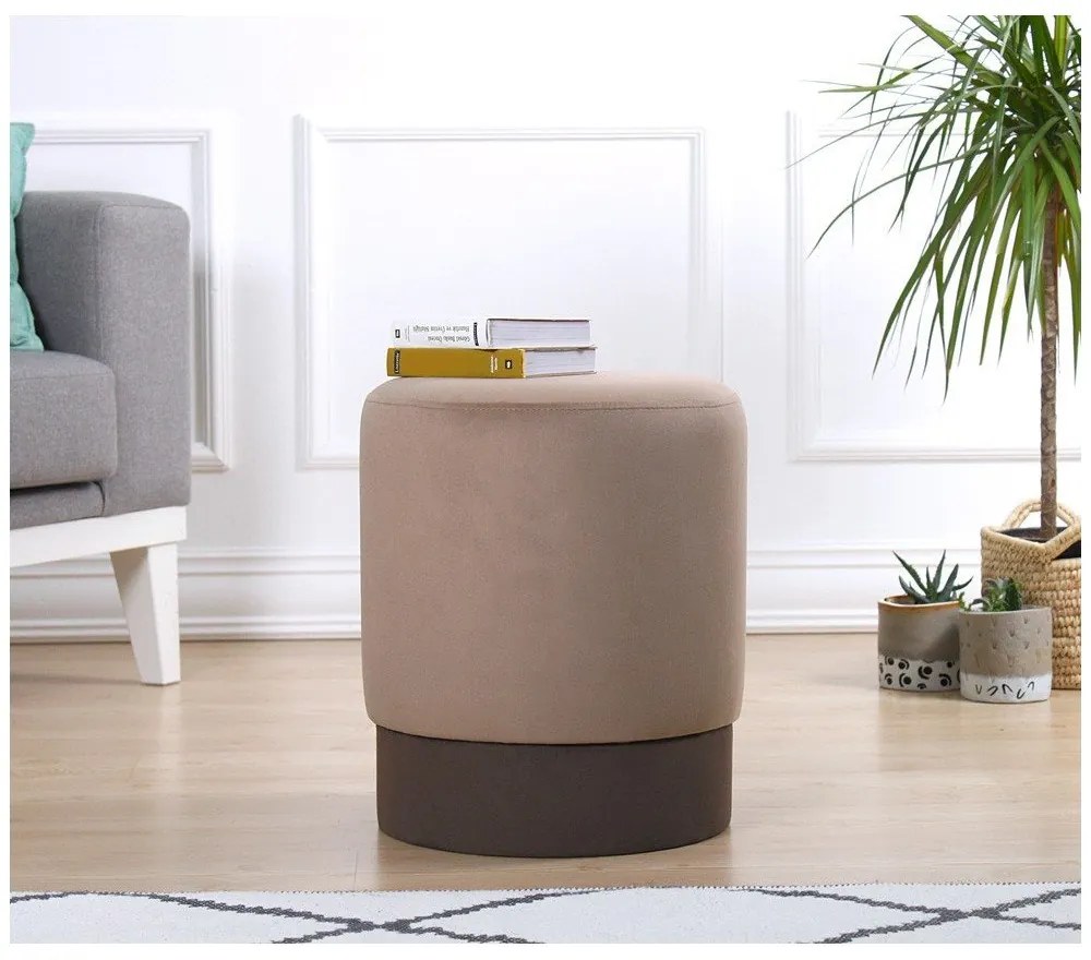 Светлокафява табуретка Ropp – Artie