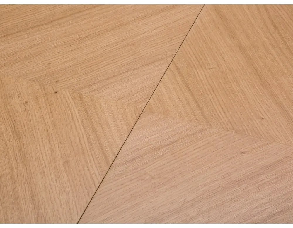 Кръгла сгъваема трапезна маса с допълнителна плоча с дъбов плот ø 120 cm Magnus – Windsor &amp; Co Sofas