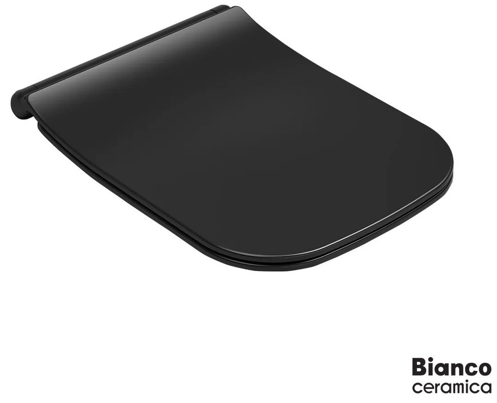 Basin Cover MIZO Slim Soft Close Bianco Ceramica-Mauro