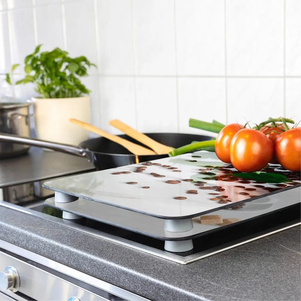 Капаци за печка 2 бр. от закалено стъкло 52x30 cm Café Aromatica – Maximex