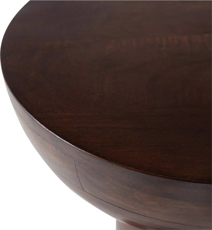 Кръгла странична масичка от масивно манго ø 46 cm Emel – WOOOD