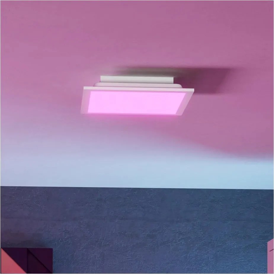 Eglo 901512 - LED RGBW плафон MORADILLO-Z LED/14W/230V 30x30 cm бял