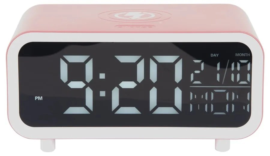 Дигитална аларма с безжично зарядно Chunky LED – Karlsson