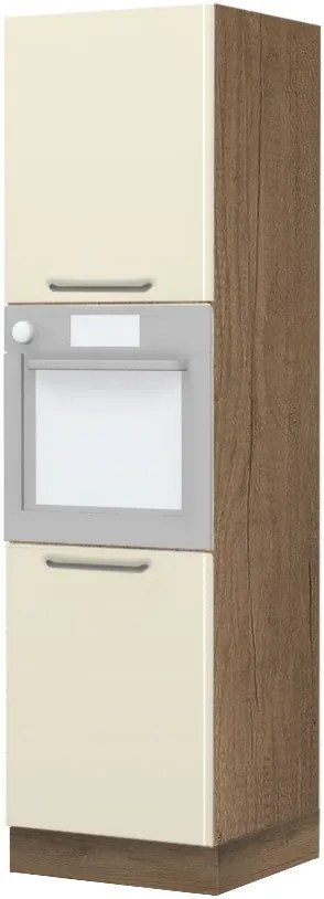 Висок подов шкаф за фурна Modena K21-60-2KR-Oak - Beige