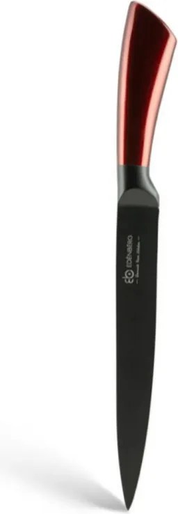 Комплект 5 бр ножове Edenberg EB-936, Карбонова стомана, Поставка, Червен