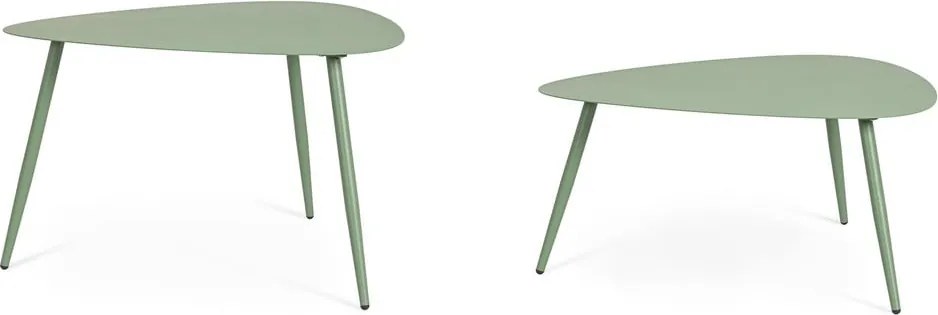 Стоманени градински масички за кафе в комплект 2 бр. 73,5x77,5 cm Yvonne – Bizzotto