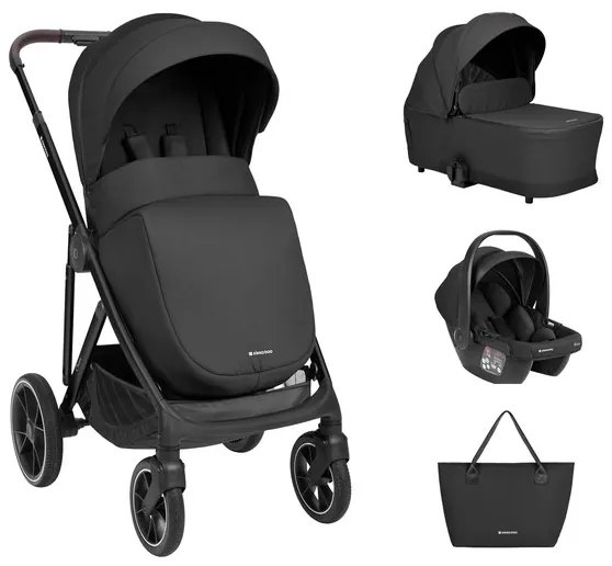 Комбинирана бебешка количка 3в1 Chiara KIKKABOO - Black