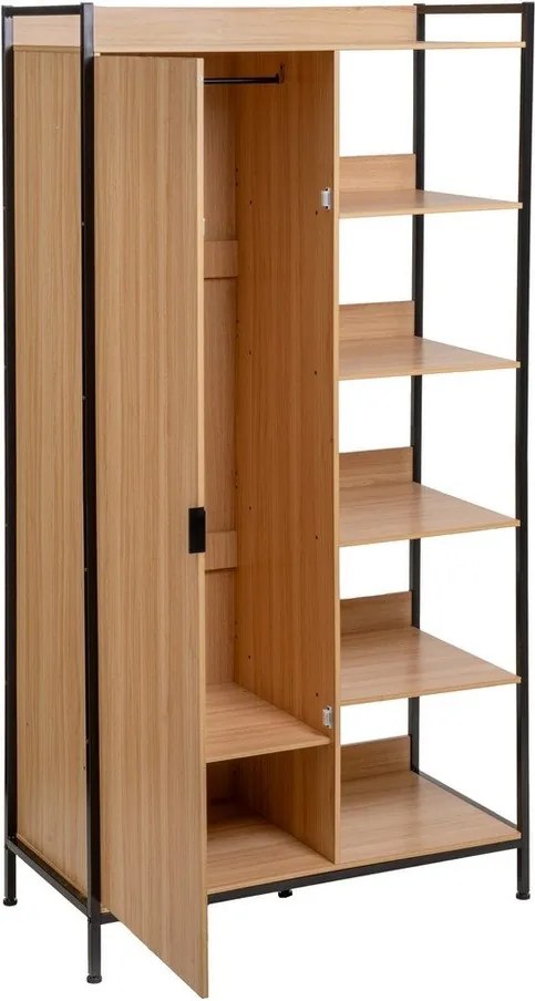 Отворен гардероб в естествен цвят 100x190x48 cm Armarios – Casa Selección
