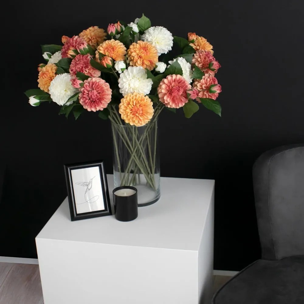 Изкуствени цветя в комплект от 10 бр. (височина 62 cm) Dahlia – Restilo