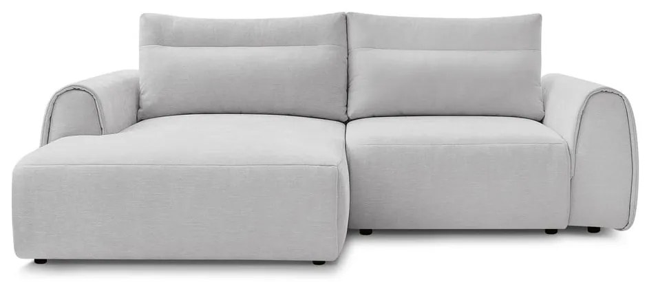 Светлосив ъглов диван Aden – Bobochic Paris