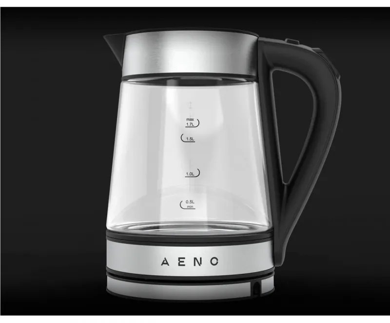 Електрическа Кана AENO AEK0001S, 2200W, 1700 l, Стъклен корпус, Wi-Fi, Strix, Черен