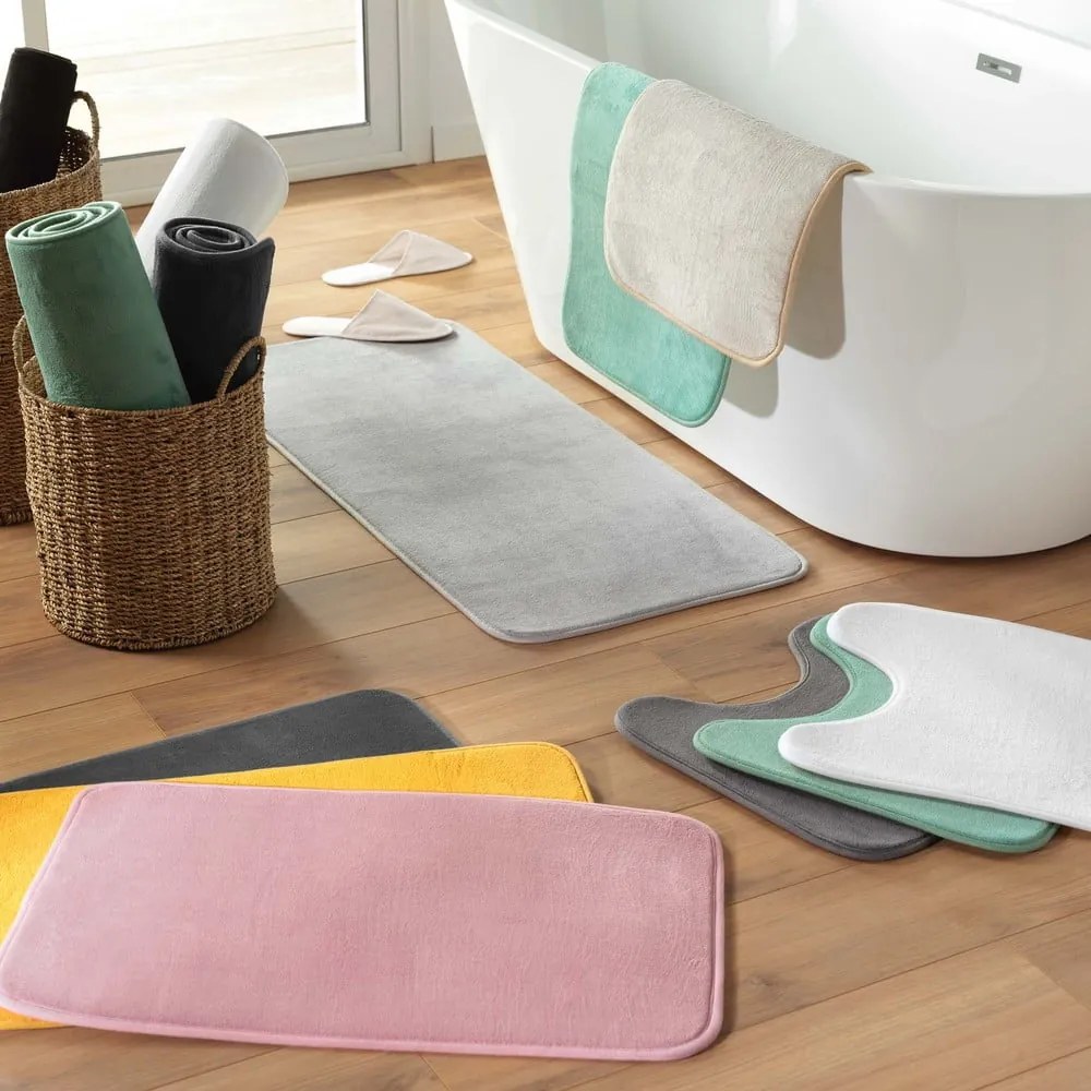 Бял килим за баня WC 45x45 cm Vitamine – douceur d'intérieur