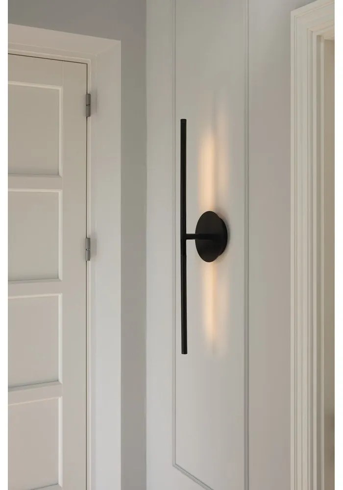 Черна метална LED затъмняваща се стенна лампа Omni Wall – UMAGE