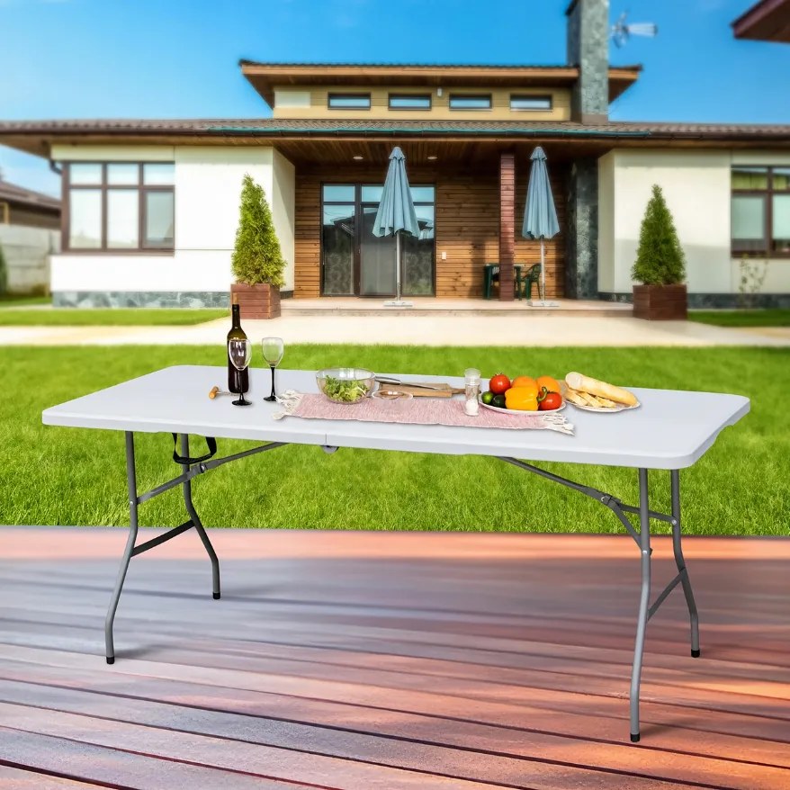 Маса за хранене за градина (сгъваема) Ширина: 70 см | Дължина: 180 см